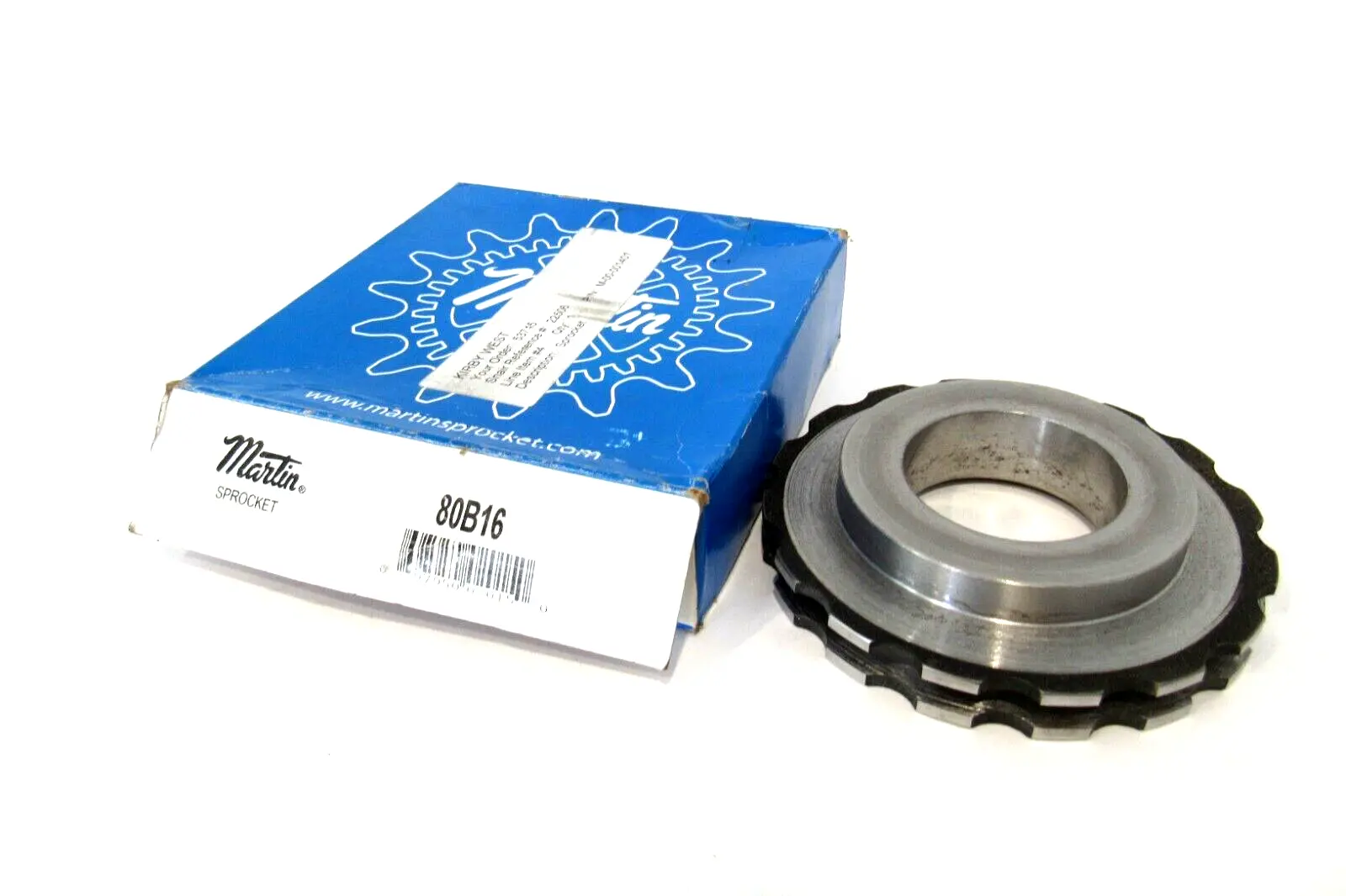 NEW MARTIN SPROCKET 80B16 DOUBLE ROLLER CHAIN SPROCKET