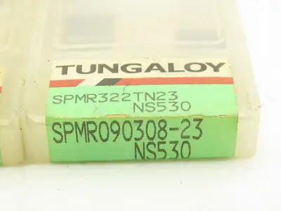 Toshiba Tungaloy SPMR090308-23 Box of 10 Square Carbide Inserts NS530 Lot of 60