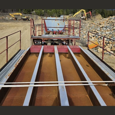 24in Wide x 22ft Long 4-Way Distribution Sluice