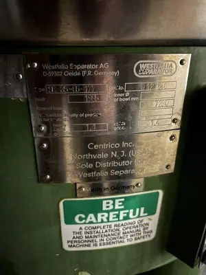 WESTFALIA SC35-06-177 Centrifuge Podbielniak (liquid–liquid) | Perry Equipment (21)