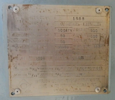 1988 DE DIETRICH 1,000 GALLON Reaktory emaliowane, atmosferyczne i ciśnieniowe | Perry Equipment (8)