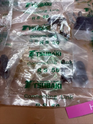 (10) NEW Tsubaki RS50  Connecting Links & (4) RS35 Offset Links Fast Shipping!