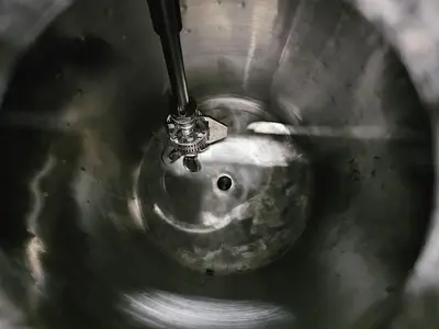 Used 35 Gallon Jacketed Tank (Reactor) with Homogenizer, 316 Stainless Steel
