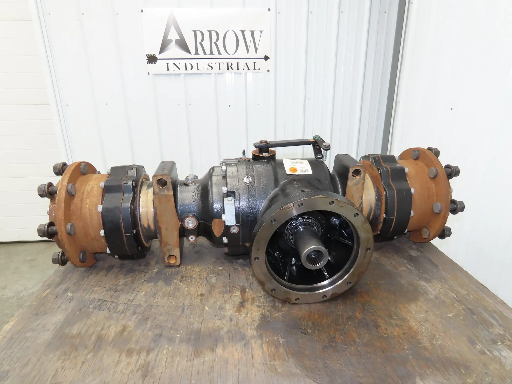 Hyster E80XN Forklift Front Dual Wheel Drive Axle Assembly 8-Lug Off E80XN