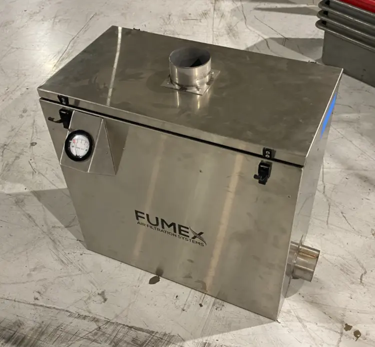 Used FUMEX HIGH-CAPACITY PRE-FILTER UNIT, STAINLESS STEEL Casters | Maverick Industrial Sales #1107281