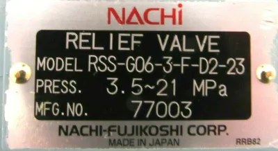 NEW NACHI RSS-G06-3-F-D2-23 SOLENOID VALVE SS-G01-A8X0-R-D2-31 RSSG06-3FD223