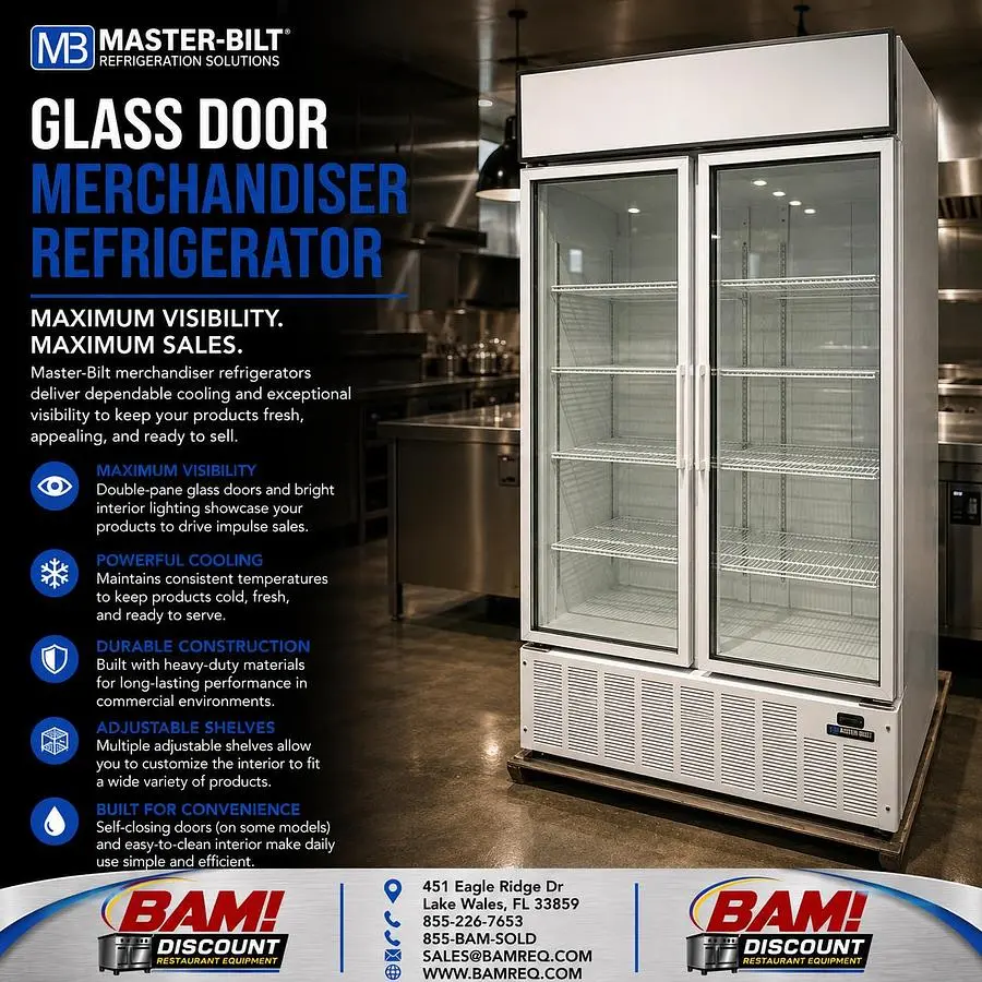 Used MASTER-BILT BLG-48HD Display Refrigerators Florida US | BAM Discount Restaurant Equipment #1393571