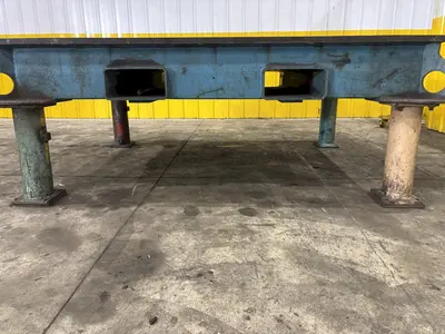 83" X 64" X 32" HEAVY DUTY STEEL LAYOUT TABLE W/ FORKLIFT SLOTS: STOCK #23560