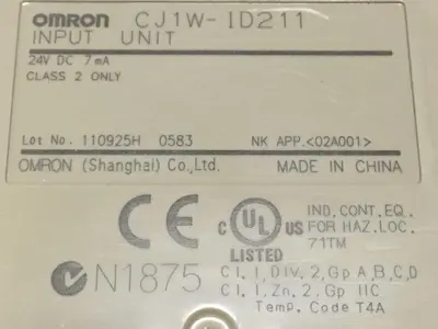 USED OMRON CJ1W-1D211