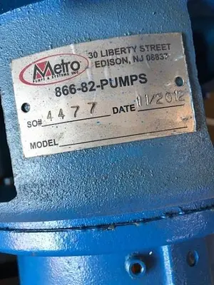 Gould 3196 6x8x13 SS Pump (Rebuilt)
