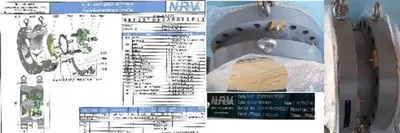 QTY. 1. NOREVA 12" 600 RAISED FACE AXIL FLOW (NOZZ...