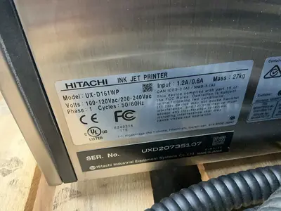 Used HITACHI UXD161WP Ink Jet Coders & Printers Ohio US | HGR 24 #1463377