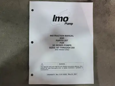 NEW 2010 IMO PUMP AA3G/NVPSCA200SC