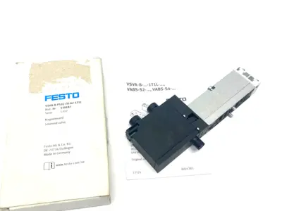 USED FESTO SOLENOID VALVE, 5/3, EXHAUSTED