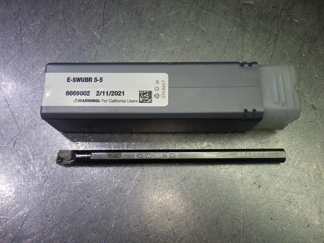 Iscar .33" Coolant Thru Carbide Boring Bar 5/16" Shank E-SWUBR 5-5 (LOC2971A)