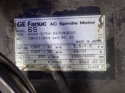 USED 1990 FANUC A06B0754B270#3000
