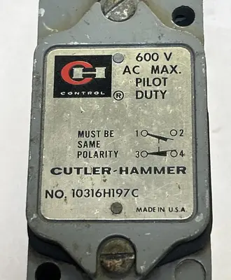 USED CUTLER-HAMMER 10316H197C