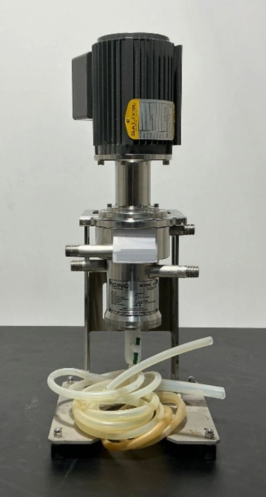 CINC V02 annular centrifugal contactor, 316L SS.
