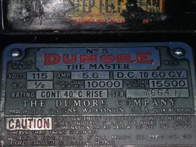 Used DUMORE #5 Tooling & Accessories (Other) Ohio US | HGR 24 #1229672
