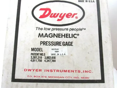 NEW DWYER 12-160376-01 W07K WW SERIES 2000 MAGNEHELIC PRESSURE GAUGE 1216037601