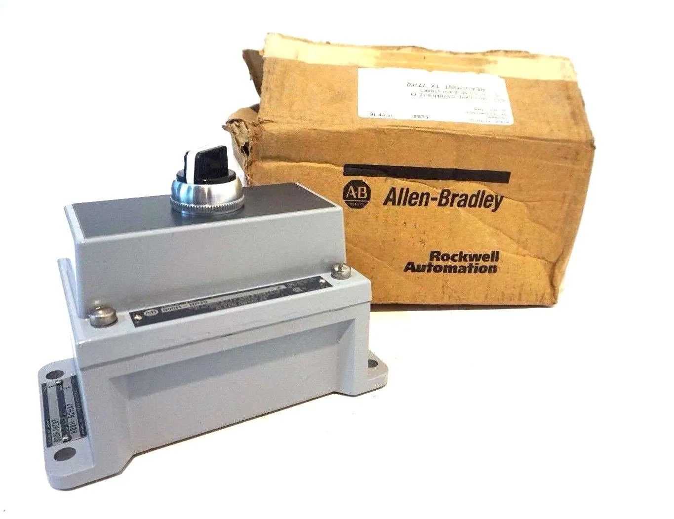 NEW ALLEN BRADLEY 800H-R2HX7 SELECTOR SWITCH STATION SER.X 800HR2HX7