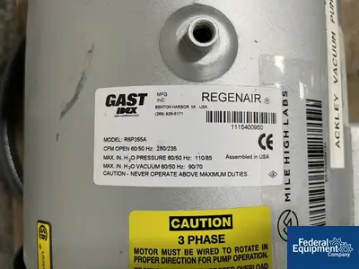 USED Gast 4.5 HP Gast RegenAir Blower