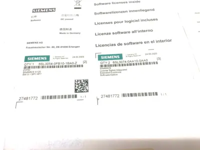 USED SIEMENS SINAMICS S120 COMPACTFLASH CARD V5.1 SP1
