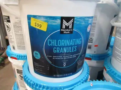 Pallet of Store Overstock and Ecommerce Product - Chlorinating Granules