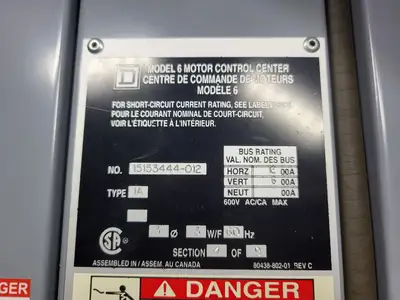 USED SQUARE D MODEL 6
