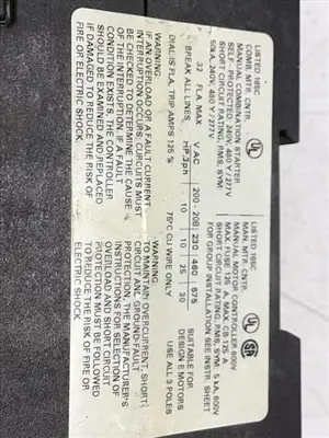 USED SIEMENS 3RV1031-4EA10
