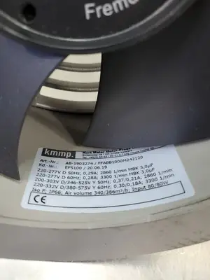 KMMP AB-1903274 ISO F 340/386m³ BLOWER FAN. 1D