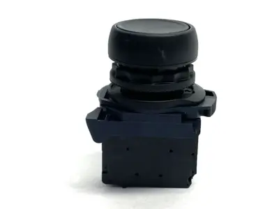 800F-X10,800F-ALP,800FP-E2 | Allen Bradley 800FP-E2 Pushbutton Black w/ 800F-ALP Latch 800F-X10 Ser A Contact - Used