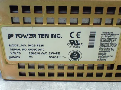 Used POWER TEN P62B5325 DC Power Supplies Ohio US | HGR 24 #933824