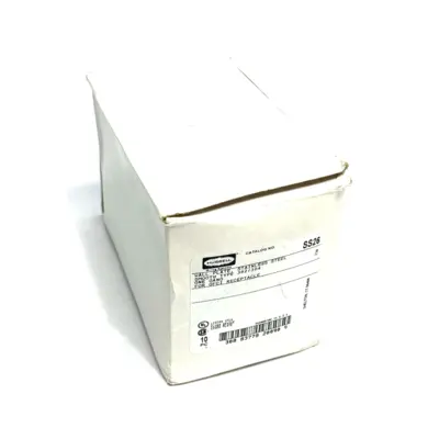 USED HUBBELL METALLIC PLATE, 1-GANG GFCI STAINLESS STEEL PKG OF 10