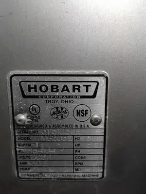 Used Hobart MG2032 Grinder Mixer US | Infinity wholesale & Supply LLC #1305851