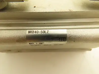 SMC MKB40-50LZ Rotary Clamp Air Cylinder 40mm Bore 50mm Stroke 145 PSI Lot of 2