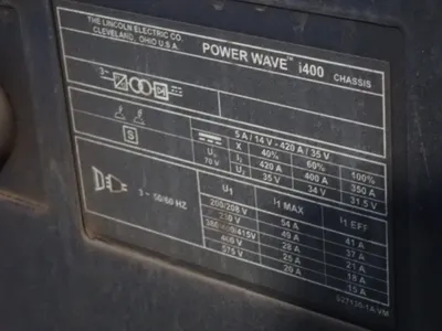 USED LINCOLN ELECTRIC POWERWAVE I400