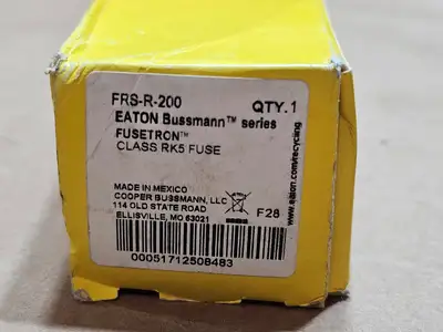 New | in-Stock BUSSMANN FRS-R-200 Misc Electrical & Power Parts British Columbia CA | Lenmark #1439023