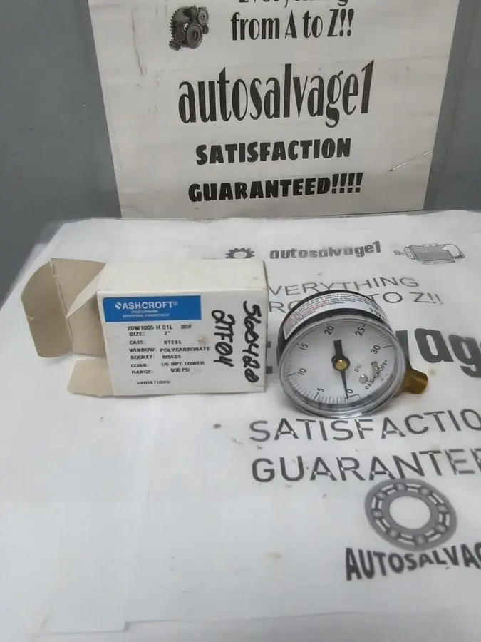 New | in-Stock ASHCROFT 20W1005 H 01L Universal Pressure Meters Ohio US | Surplus Asset Holdings #1245414