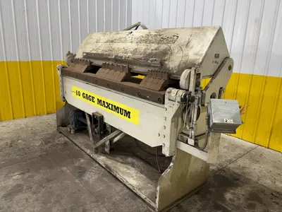 8' X 10 GAUGE CHICAGO DREIS & KRUMP MODEL #8135-6 POWERED BOX & PAN FINGER BRAKE: STOCK #23777