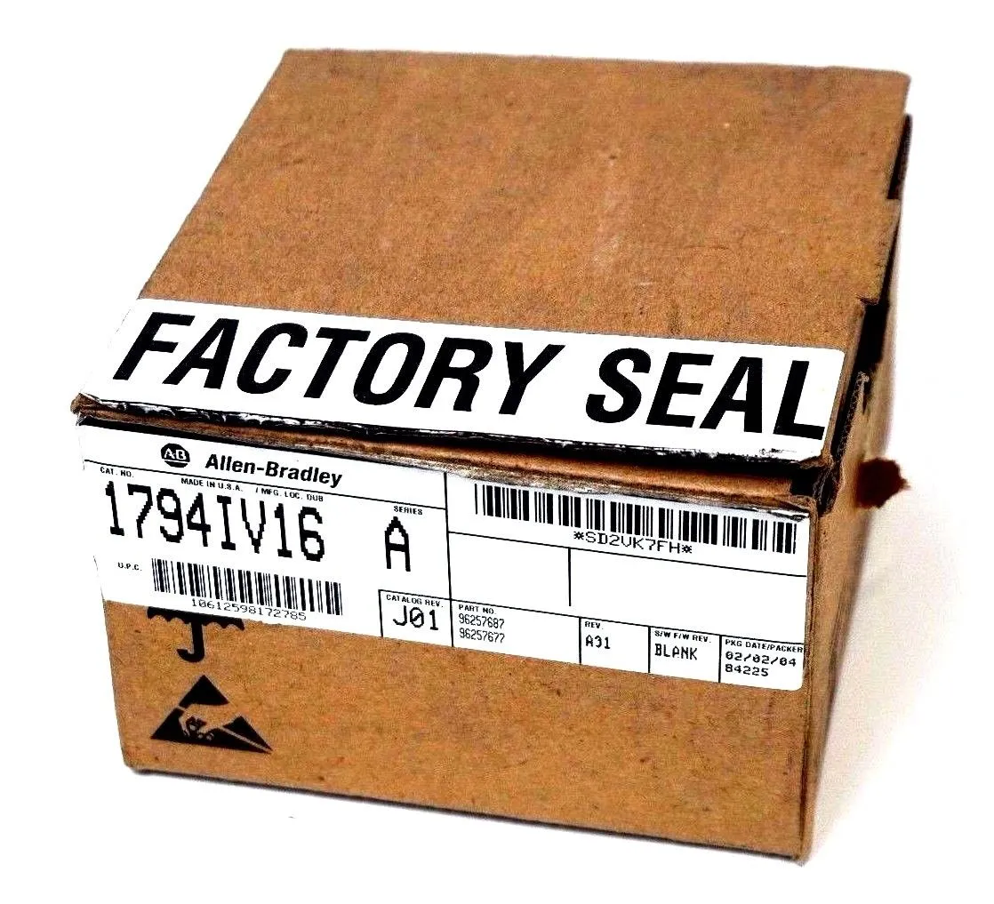 ALLEN BRADLEY 1794-IV16 SER. A FLEX I/O MODULE 1794IV16