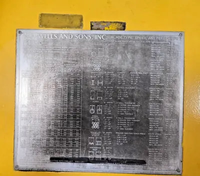 USED F. Wells Sons W-9