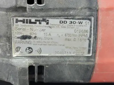 USED HILTI DD 30-W
