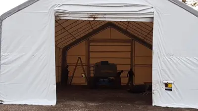 NEW 30X60X20 DOUBLE TRUSS STORAGE BUILDING