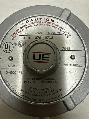 New | in-Stock UNITED ELECTRIC CONTROLS J110 376 Miscellaneous Equipment (Electrical & Power) | Surplus Asset Holdings #1202489