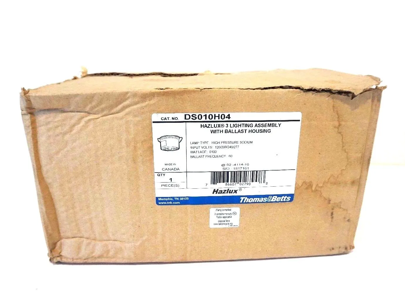 NEW THOMAS & BETTS DS010H04 HAZLUX LIGHTING ASSY. DS010H04