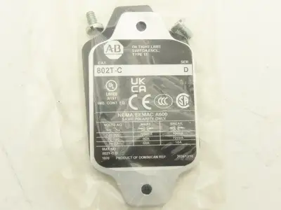 Allen Bradley 802T-C Oiltight Limit Switch Enclosure Push Rod Type Operator Head