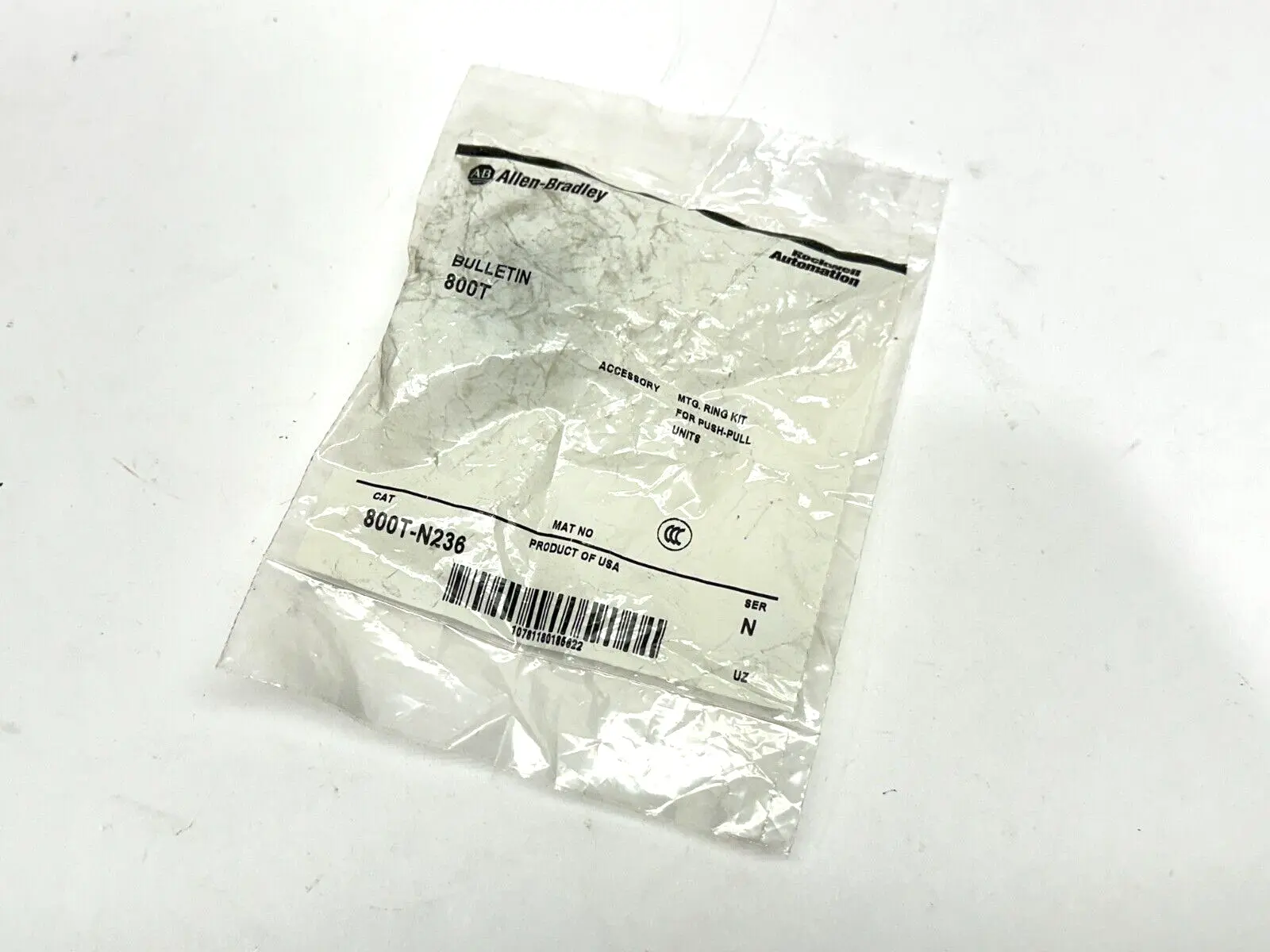 800T-N236 | Allen Bradley  Mounting Ring Kit For Push-Pull Units - New