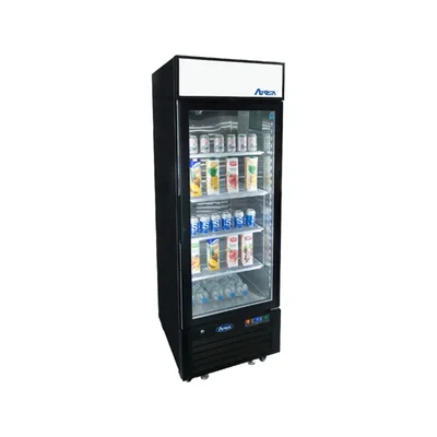 New | in-Stock Atosa New Atosa MCF8725GR Bottom Mount (1) Glass Door Merchandiser Refrigerator 11.1 Cu Ft - Black Display Refrigerators Illinois US | Falcon Restaurant Supply #1375472