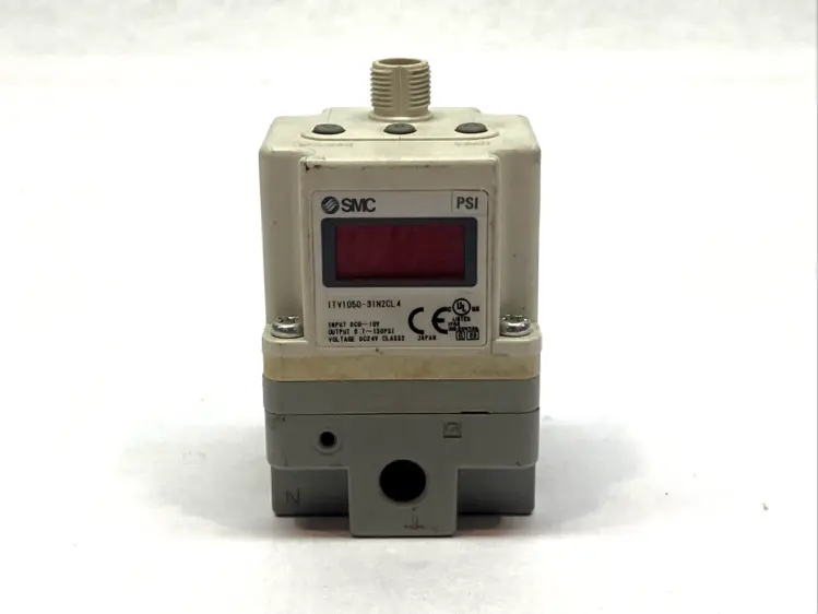 Used SMC ELECTRO-PNEUMATIC REGULATOR 0–0.9MPA 1/4" NPT 24V Solenoid Regulators Michigan US | Maverick Industrial Sales #1092647